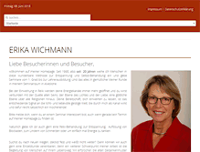Tablet Screenshot of erika-wichmann.de